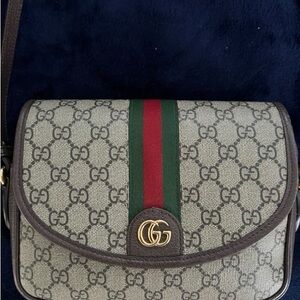 Gucci Beige and Brown GG Canvas Bag